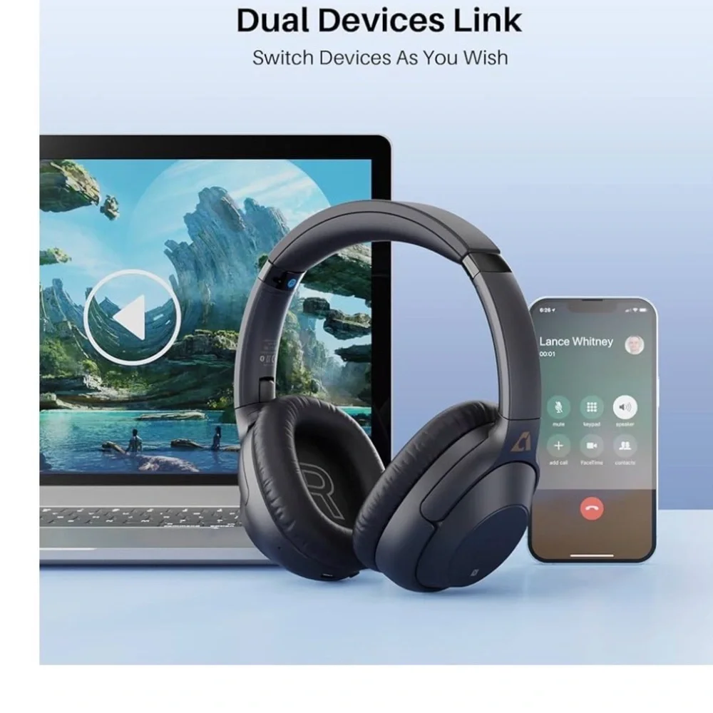 (001)Lavles E500Pro Wireless Noise Cancelling Headphones